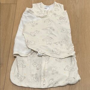 Halo 0-3 Month Cream Sleep Sack with Adorable Bunny Print